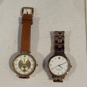 Kate Spade Gold and Tan Watch Set